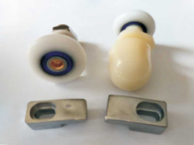 L007 Jednoduché a jednoduché posuvné sklenené rolky na sprchové dvere