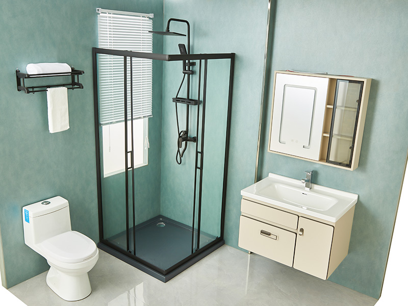 Sprchový kút SQ posuvný, číre tvrdené sklo, čierny hliníkový profil, rukoväť s dvojitými otvormi, s podnosom Sprchový kút SQ posuvný, číre tvrdené sklo, čierny hliníkový profil, rukoväť s dvojitými otvormi, s podnosom