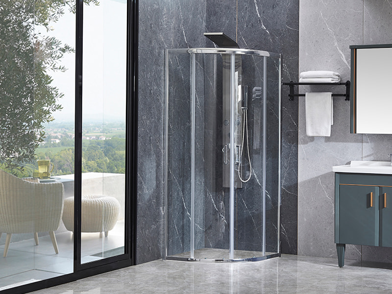 Posuvný sprchový kút SE chrómový hliníkový profil do kúpeľne Posuvný sprchový kút SE chrómový hliníkový profil do kúpeľne