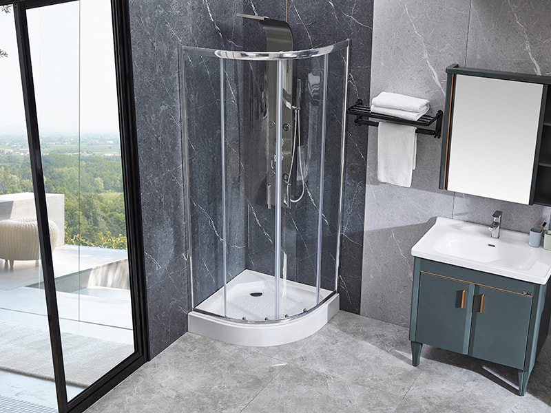 Posuvný sprchový kút SE chrómový hliníkový profil do kúpeľne Posuvný sprchový kút SE chrómový hliníkový profil do kúpeľne