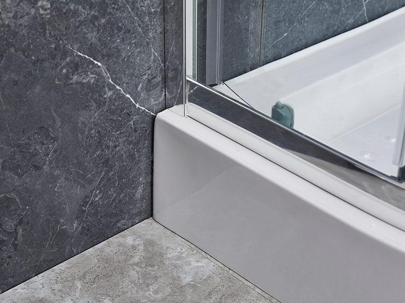 Posuvný sprchový kút SE chrómový hliníkový profil do kúpeľne Posuvný sprchový kút SE chrómový hliníkový profil do kúpeľne