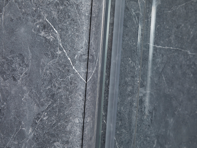 Posuvný sprchový kút SE chrómový hliníkový profil do kúpeľne Posuvný sprchový kút SE chrómový hliníkový profil do kúpeľne